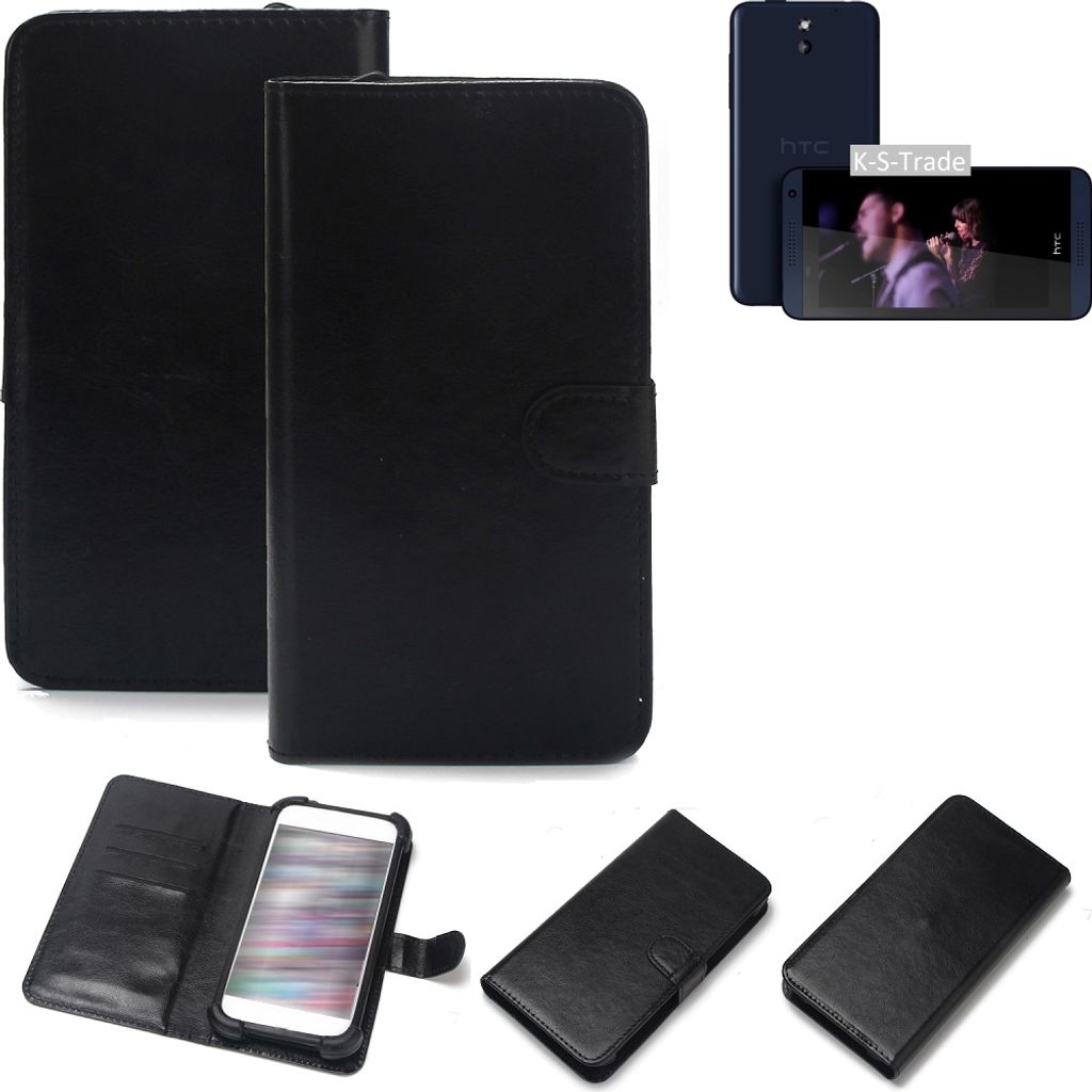 K-S-Trade Handyhülle Schutzhülle kompatibel mit HTC Desire 610 Handy Schutz Hülle Handyhülle Bumper schwarz 1x