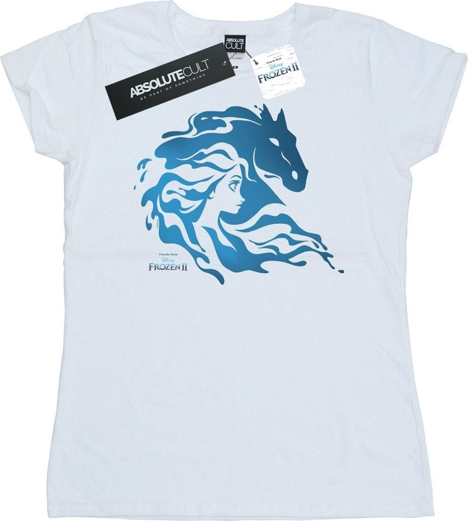 Disney - "Frozen 2" T-Shirt für Damen BI21820 (S) (Weiß) Produktbild 