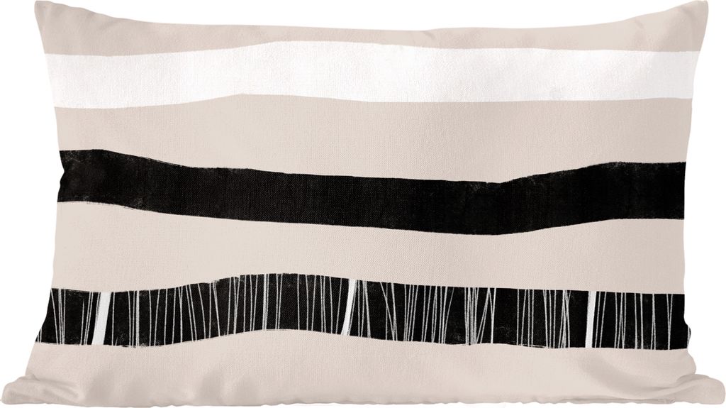 MuchoWow Zierkissen Sofakissen Wohnzimmer Dekokissen 60x40 cm Linie - Pastell - Minimalismus - Muster - Kopfkissen - Polster mit Foto