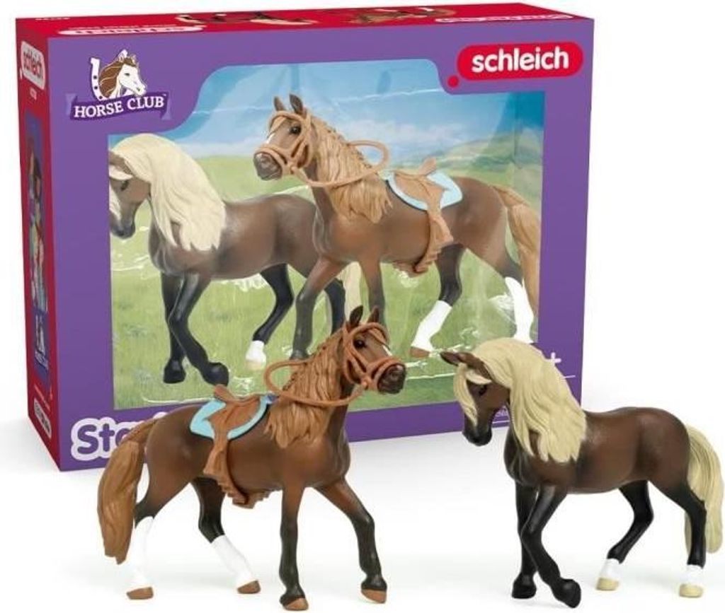 Pferdefiguren, Paso Peruanische Pferde, 2 Stück, SCHLEICH 42738 Horse Club, Ab 5 Jahren