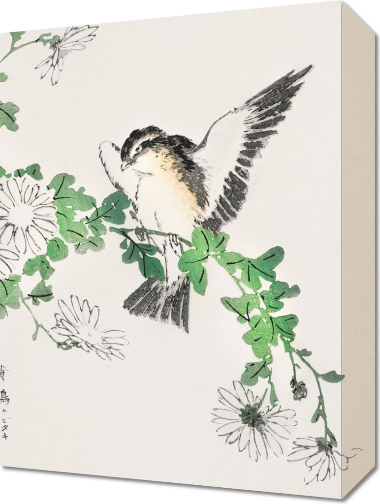 Bild 30x40cm Fliegenfänger, Japanischer Vintage Kashu für das Wohnzimmer