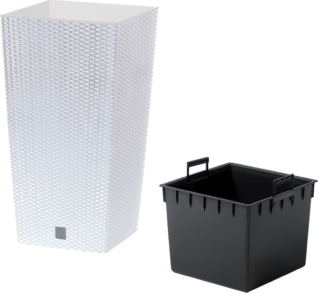 NABBI Plastový kvetináč DRTS265 26,5 cm - biela Obrázok produktu 