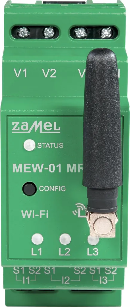 Compteur Énergie WiFi Triphasé Supla MEW-01 MRP pour Tableau Électrique