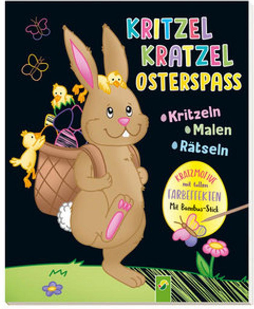 Kritzel-Kratzel-Osterspaß. Kratzbuch für Kinder ab 5 Jahren