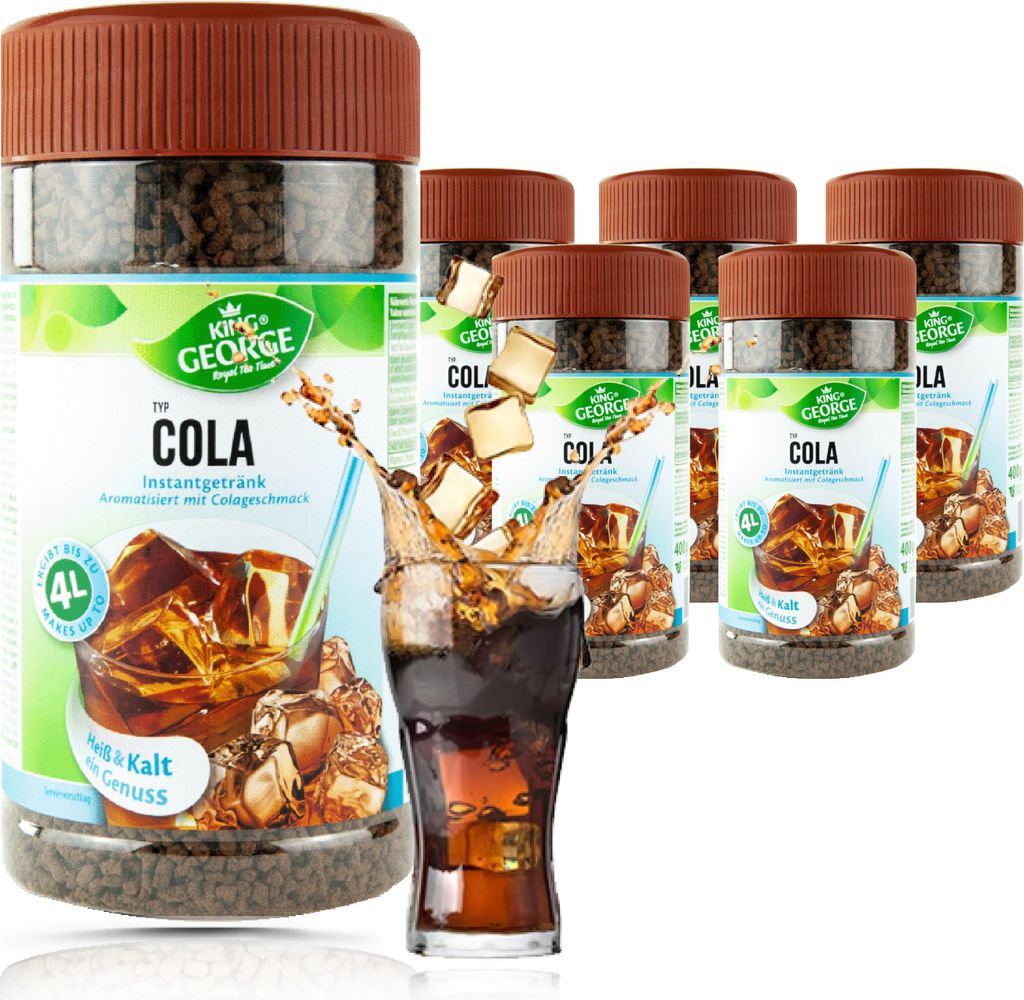 Boisson instantanée KING GEORGE Cola 6 x 400g Donne environ Image du produit 