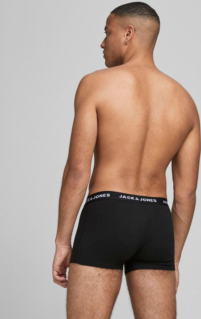 Lot De 3 Boxers Homme Jack & Jones Jacsolid - En Coton, Confortables, Taille élastique, Parfait Pour Tous Les Jours
