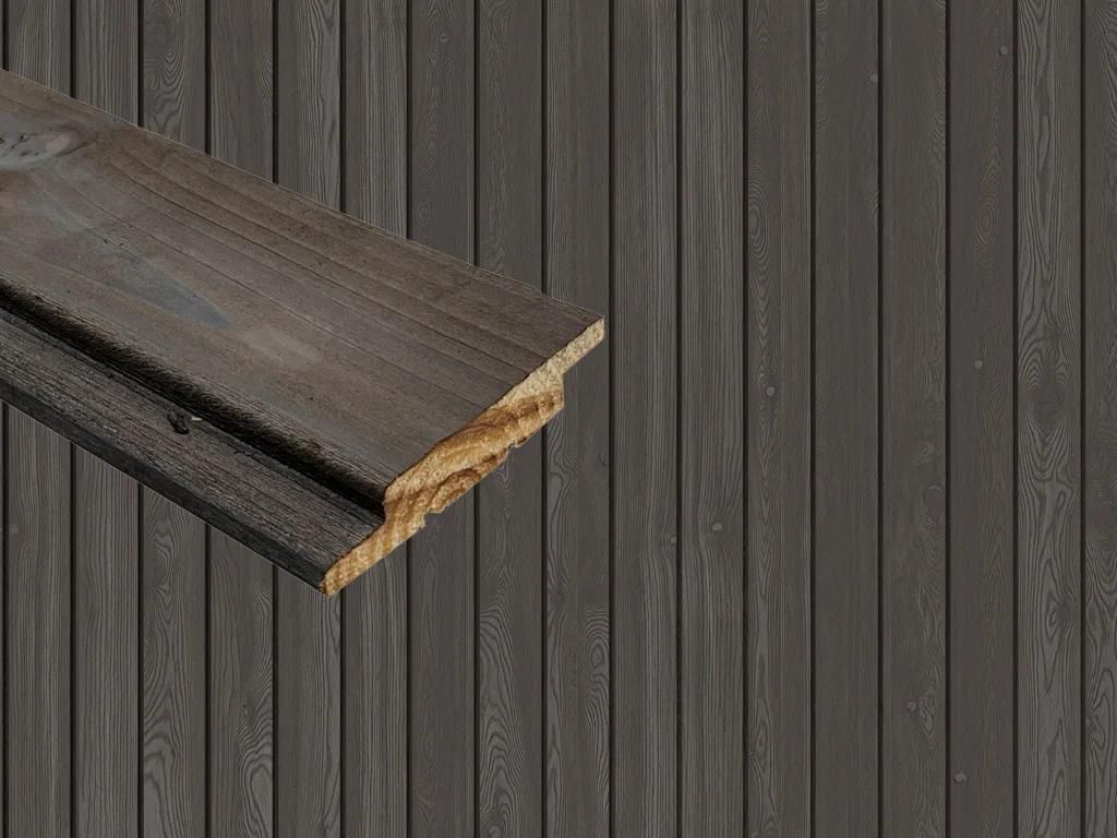 Outgarden | 3 m | Grau 20x100mm Fassadenprofil, Fassadenholz aus Kiefer und Fichte, Profilholz, Holzfassade, Wetterschutz, Montagezubehör