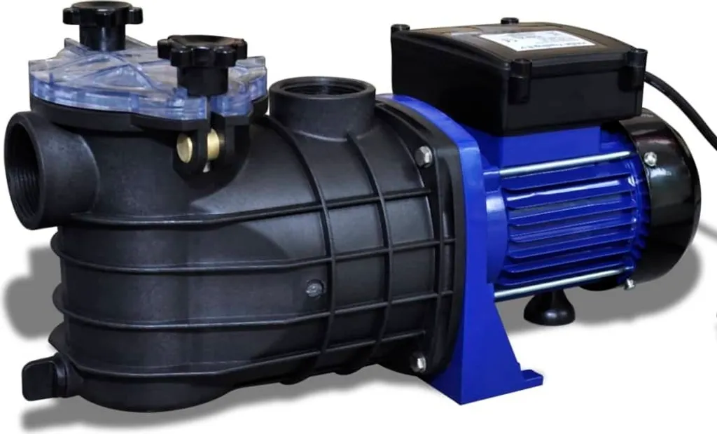 Pompe de filtration piscine bleue 500W pour piscines hors-sol ou enterrées
