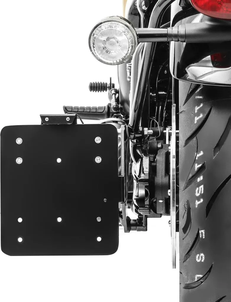 Support de plaque latéral Triumph Bobber pour look épuré custom