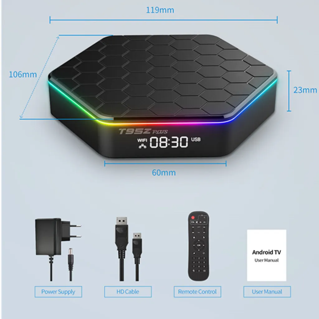Lecteur Multimédia 4K Android 12 ZELURXX pour Streaming Rapide - 12