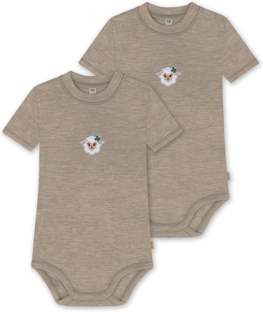 normani 2er Set Baby Einteiler Body Kurzarm Bodysuit aus Produktbild 