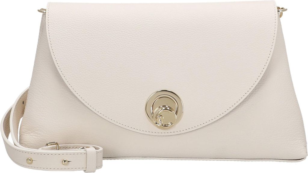 Coccinelle Nikla - Schultertasche 30 cm (pearl/cognac)