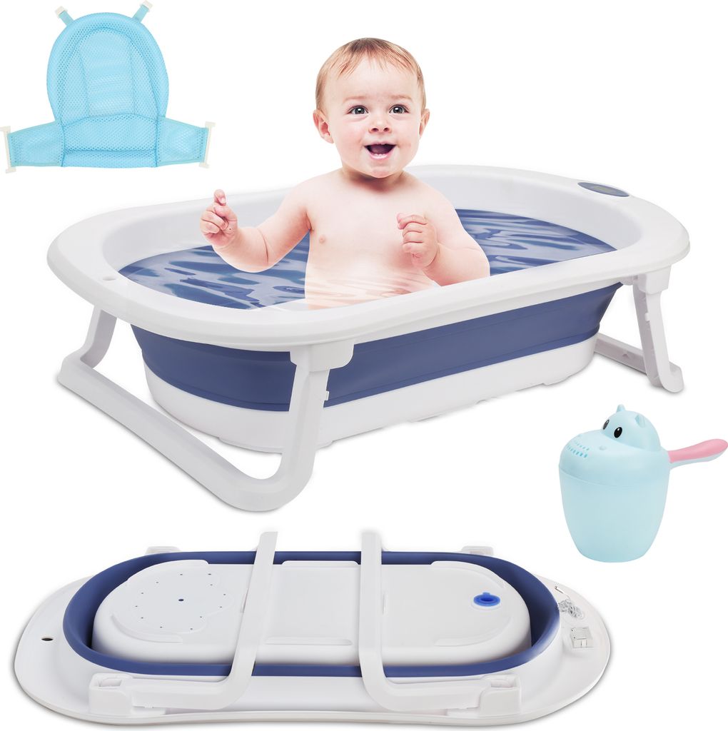 Clanmacy Faltbare Baby Badewanne 83cm Babybadewanne Anti Produktbild 