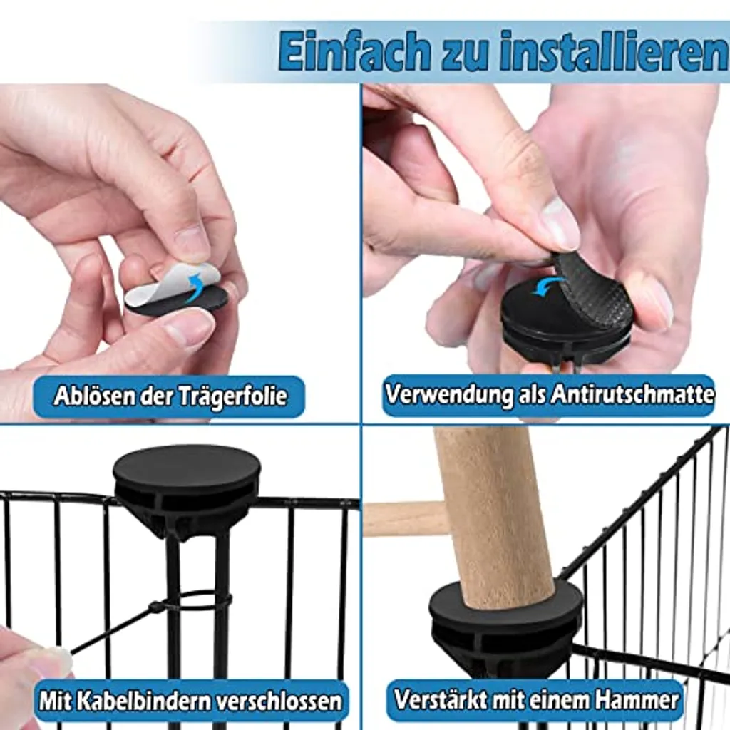 Cage pour cochons d'Inde et lapins - Enclos modulable 12 panneaux