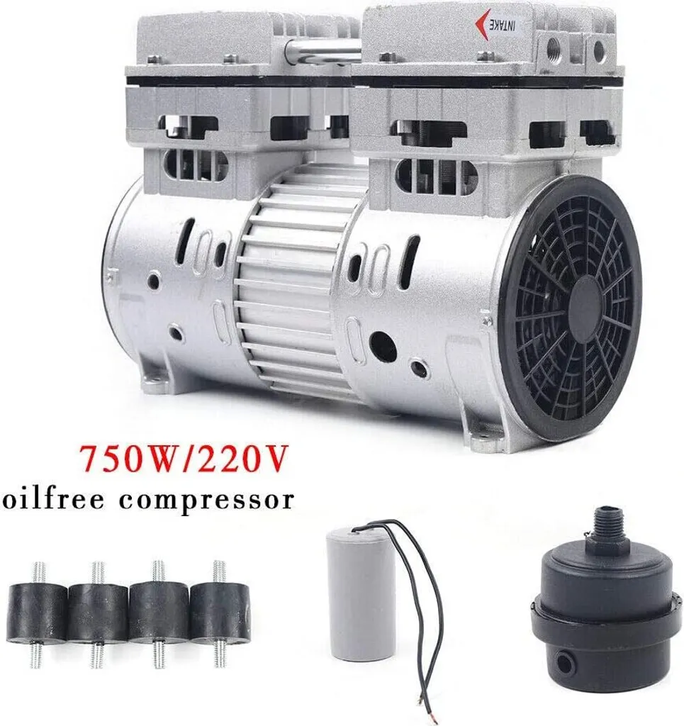 Compresseur air silencieux pour bricolage 8 Bar sans huile 69dB