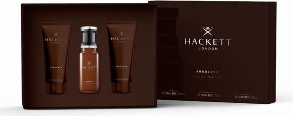 Hackett Absolute Geschenkset Eau de Parfum 100ml + Shower Gel 100ml + After Shave Balm 100ml