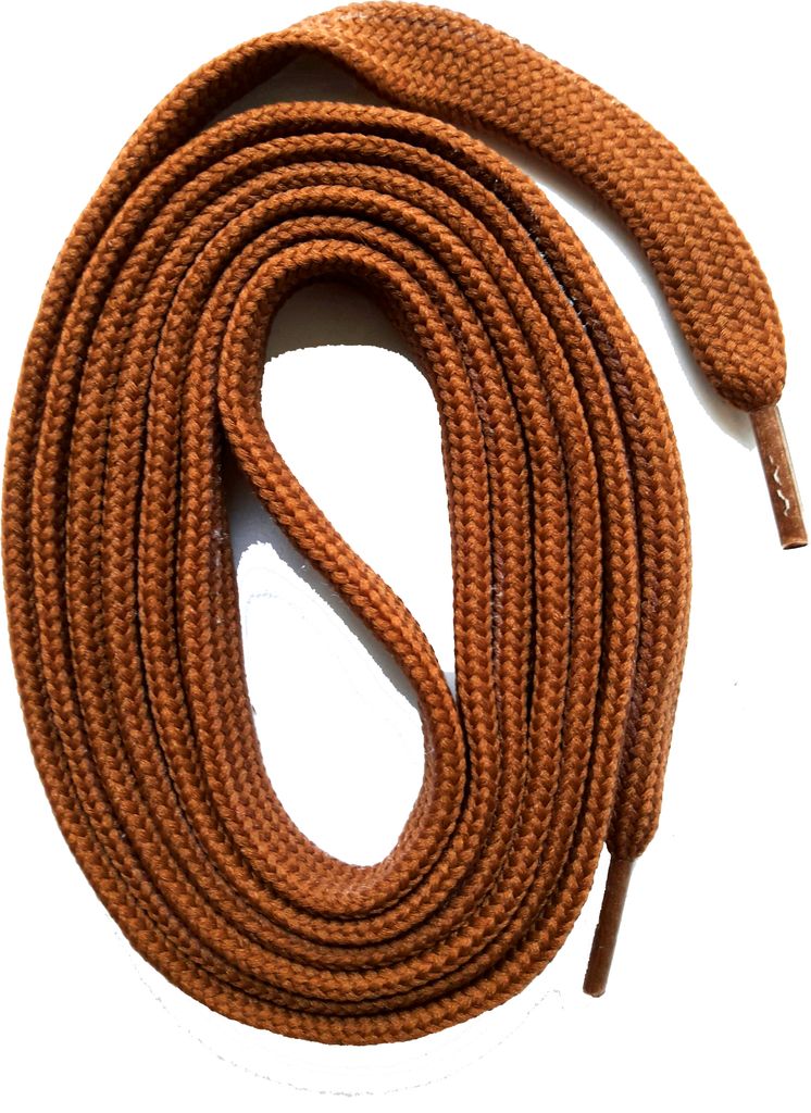 SNORS Schnürsenkel flach - BRAUN - 6mm - 75cm Produktbild 