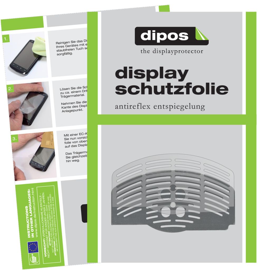 2x Schutzfolie für DeLonghi Magnifica ESAM 3100.SB Tropfblech matt