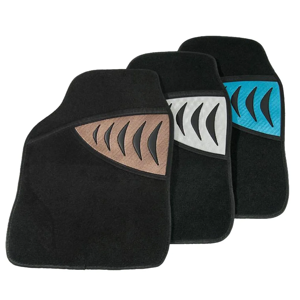 Tappetino auto Silverstone set 4 pezzi nero bronzo - 5