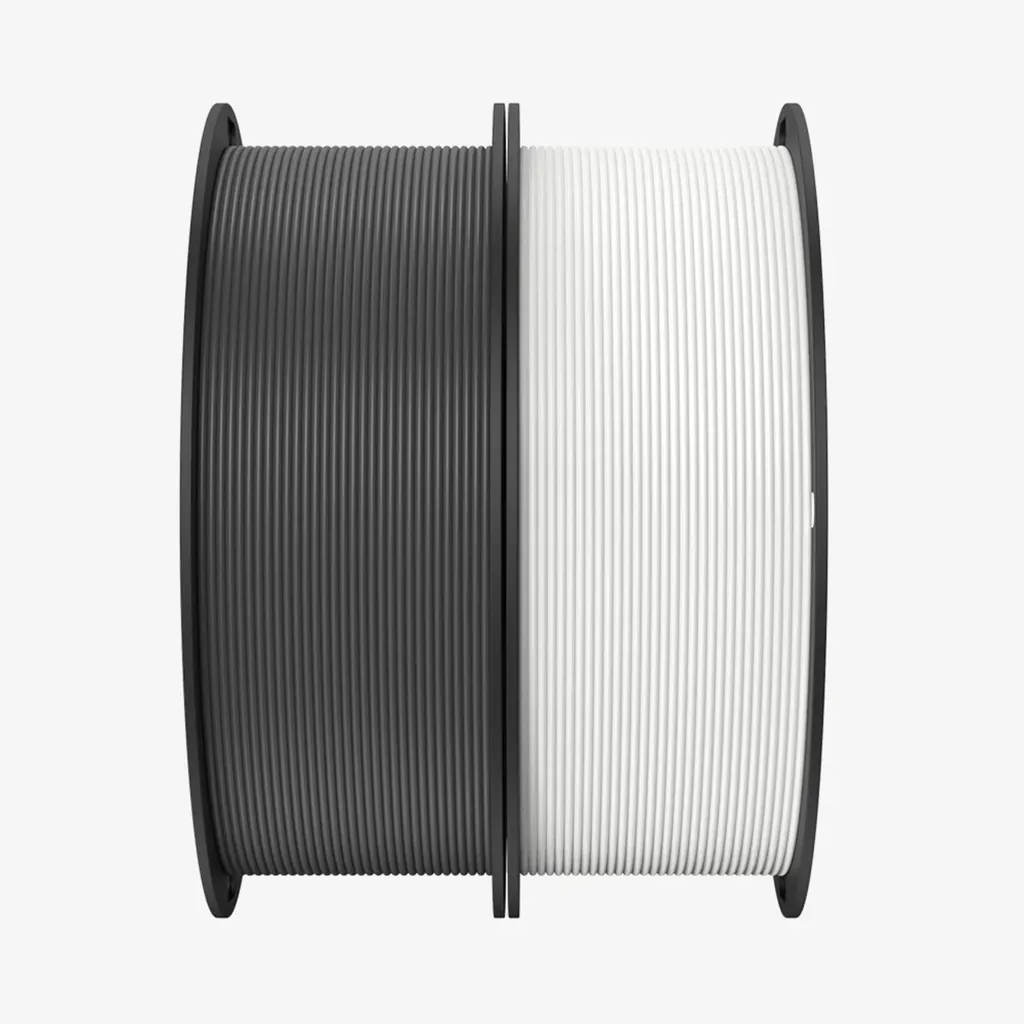 Filament Creality PLA+ 1.75mm Blanc et Gris 2x1kg Ender (3301010365)
