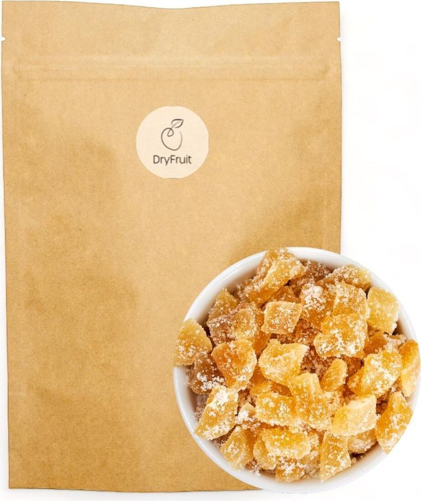 Ingwerstücke, getrocknet, gezuckert "soft" 4Kg