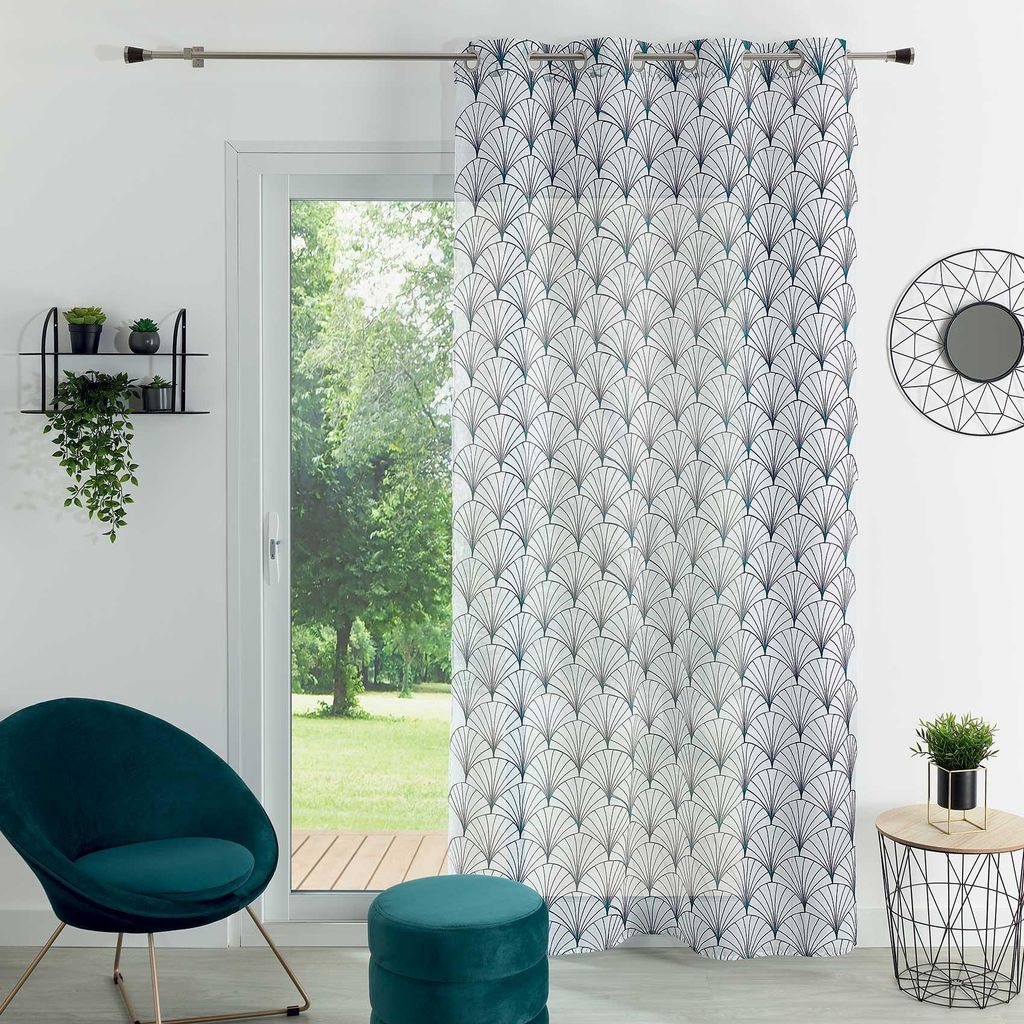 Bestickter Vorhang im Art-Deco-Stil