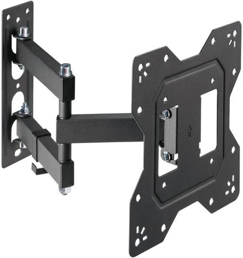 Support TV mural bras articulé pour écran LED 28 à 46 pouces en métal