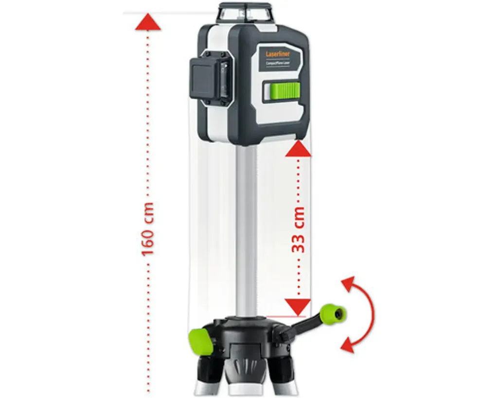 Laserliner CompactPlane - Niveau de ligne 30m haute précision robuste - 3