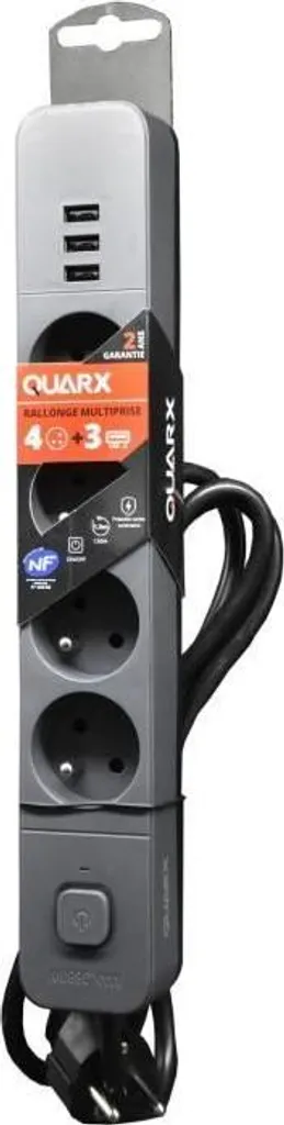Presa Multipla QUARX 4 Posti e 3 USB: La Soluzione Definitiva per Casa