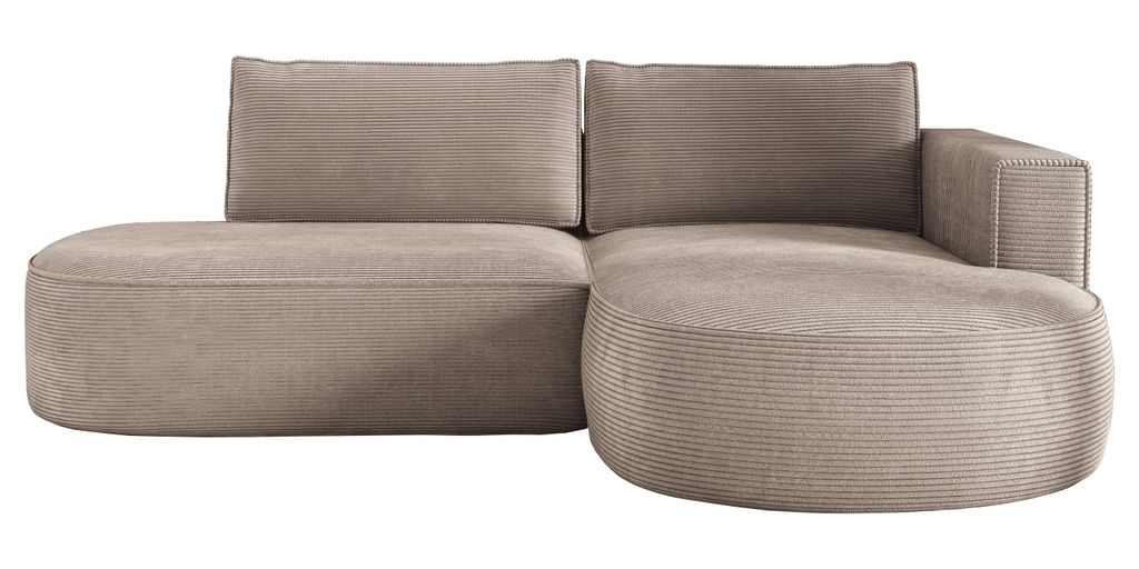 Ecksofa mit Schlaffunktion PIANO, Cord Sofa 180x267 cm, Produktbild 