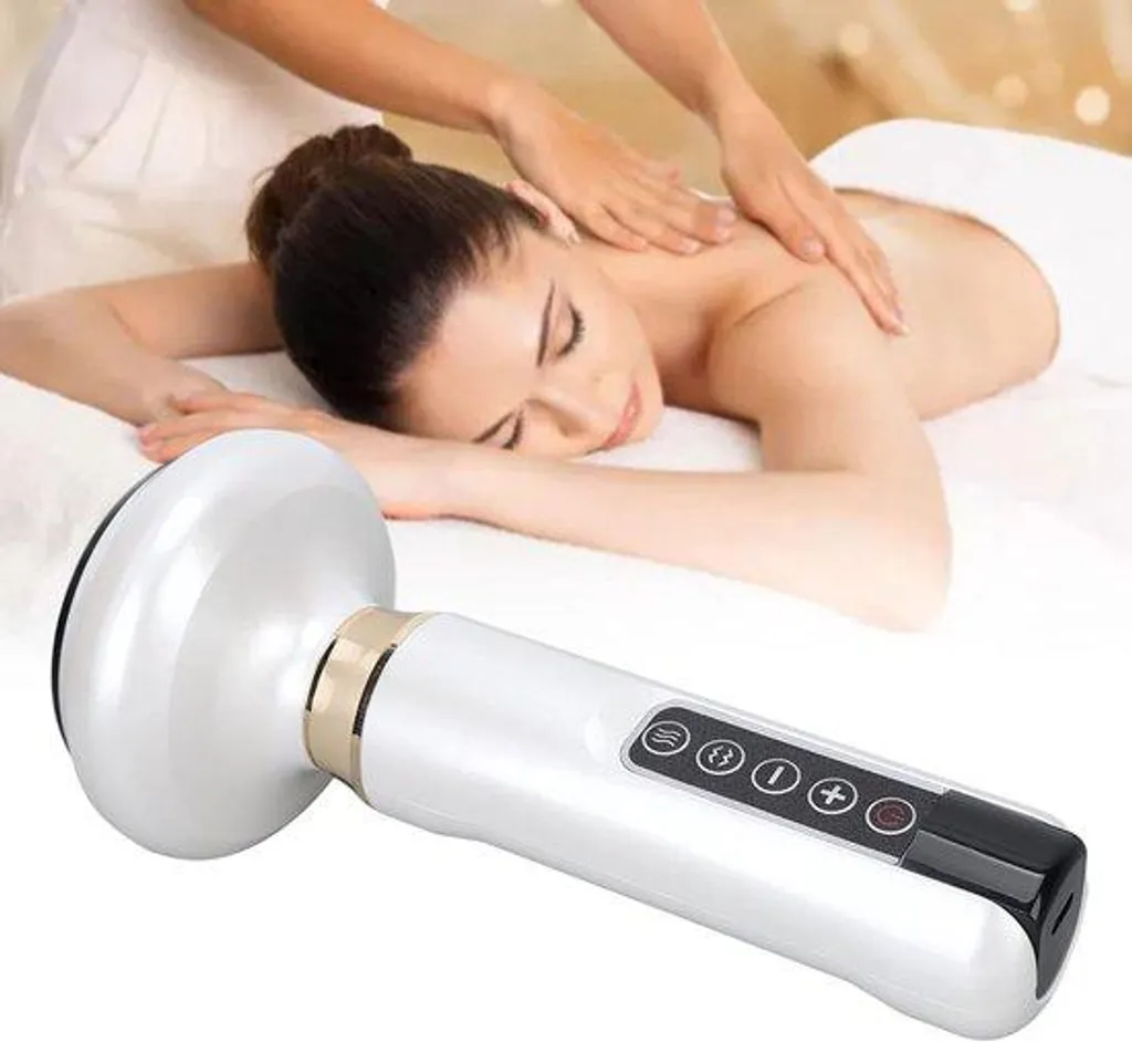 Appareil massage Gua Sha chauffant 12 intensités vert pour soin du corps