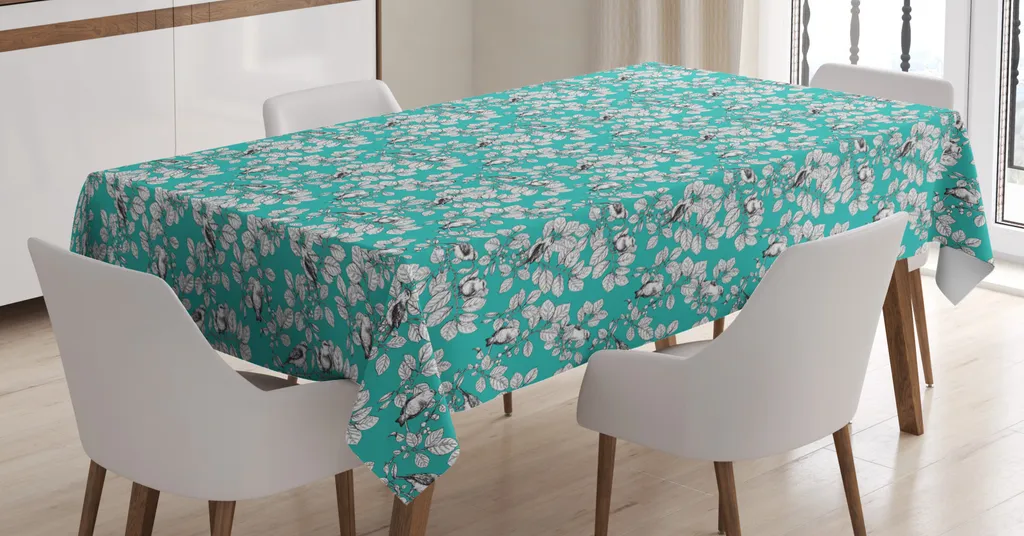 Tovaglia Antimacchia ABAKUHAUS 140x200 cm - Design Floreale Moderno