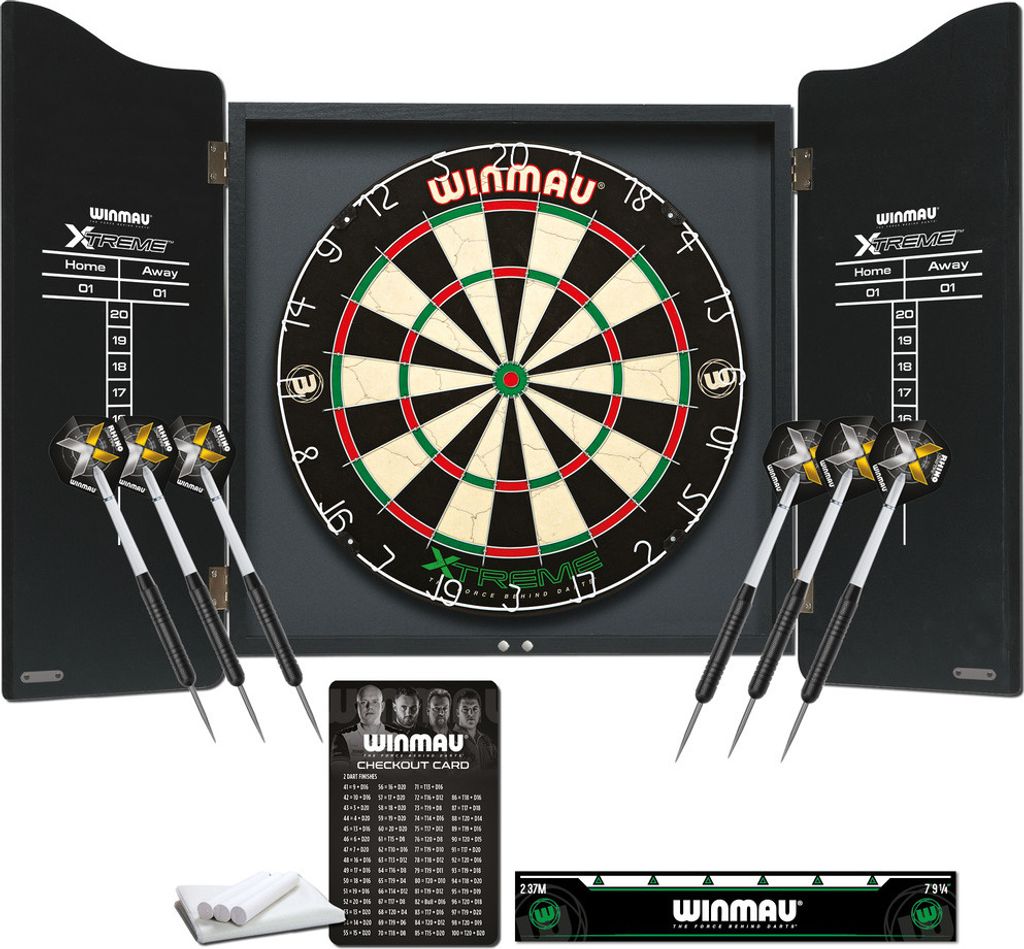 Dartboard/Cabinet-Set Winmau Xtreme inkl. Zub. Produktbild 