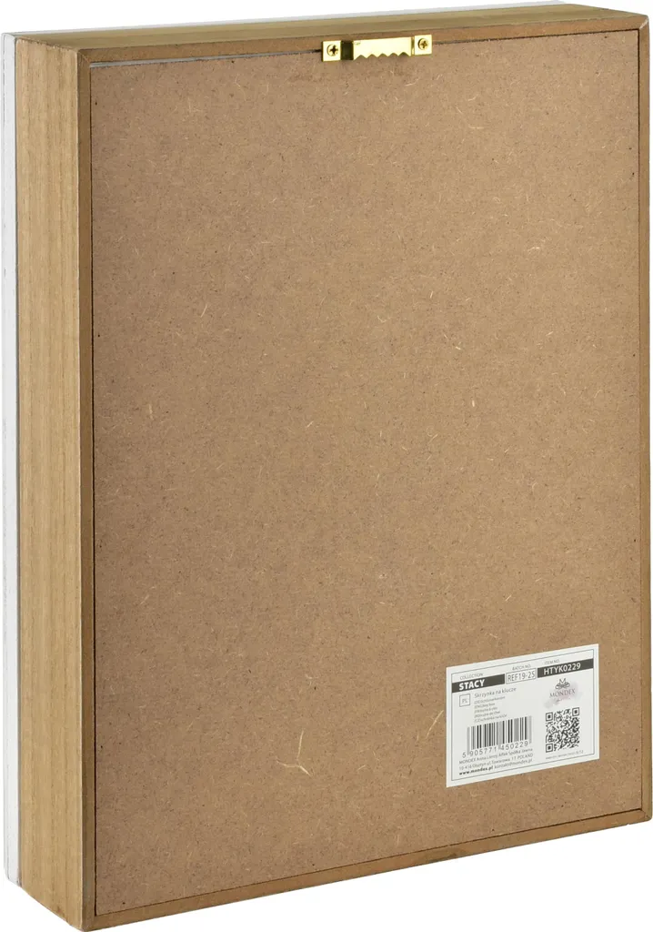 Boîte à clés en bois Stacy blanche 28 x 21,5 cm STACY pour votre entrée