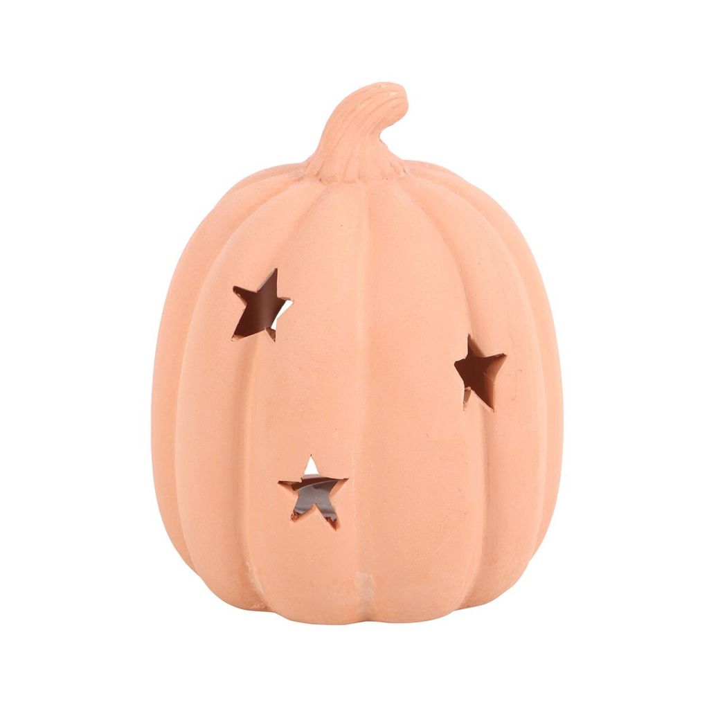 Something Different - Teelichthalter, Terrakotta, Kürbis, Halloween SD5990 (Einheitsgröße) (Orange)