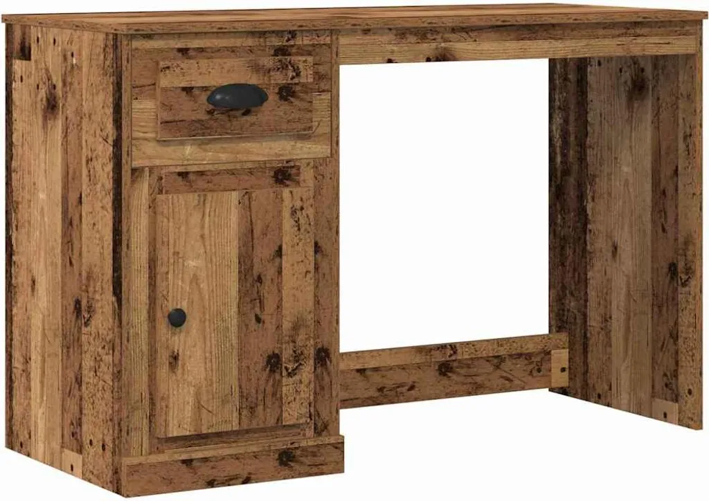 Scrivania Moderna SYFAX 115 x 50 cm | Tavolo Studio Effetto Legno