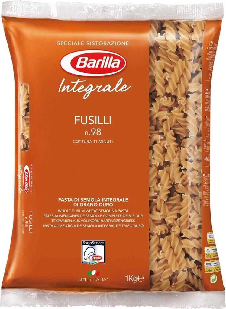 Barilla Integrale Vollkorn Fusilli Nudeln Maxi-Pack, 1.000 g