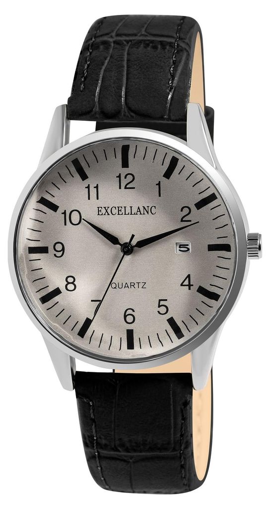 Herrenuhr Kunstleder  Datumsanzeige Produktbild 