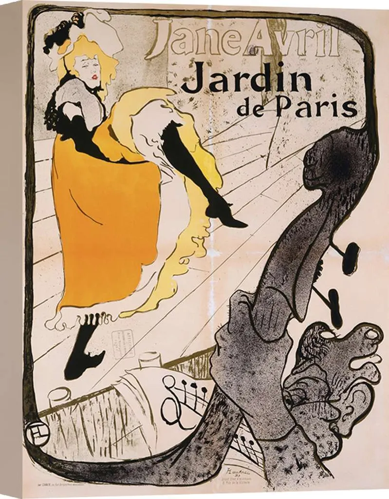 Habillez vos murs avec le Poster Toile Jane Avril Toulouse-Lautrec XL