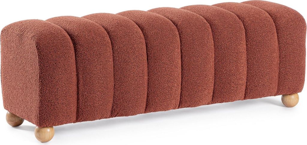 Bank Zora 120 x 43 x 43 cm MDF Polyester Orange