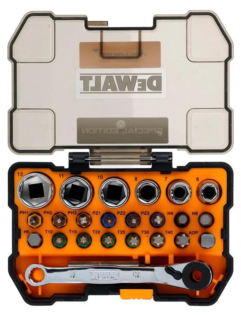 Set di punte e chiavi a bussola DeWALT DT70906-QZ edizione Immagine del prodotto 