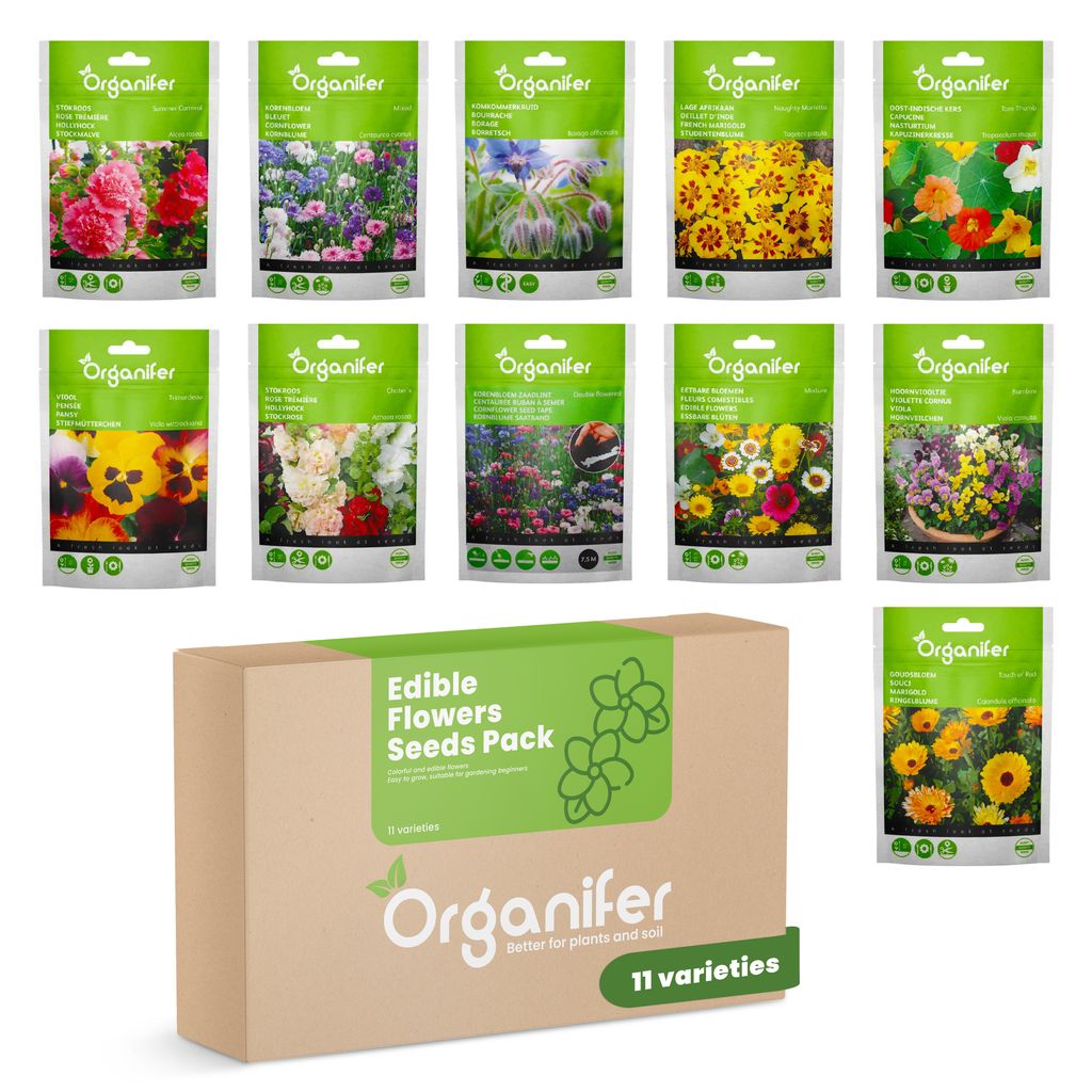 Essbare Blumen Saatgutpaket - 11 Arten