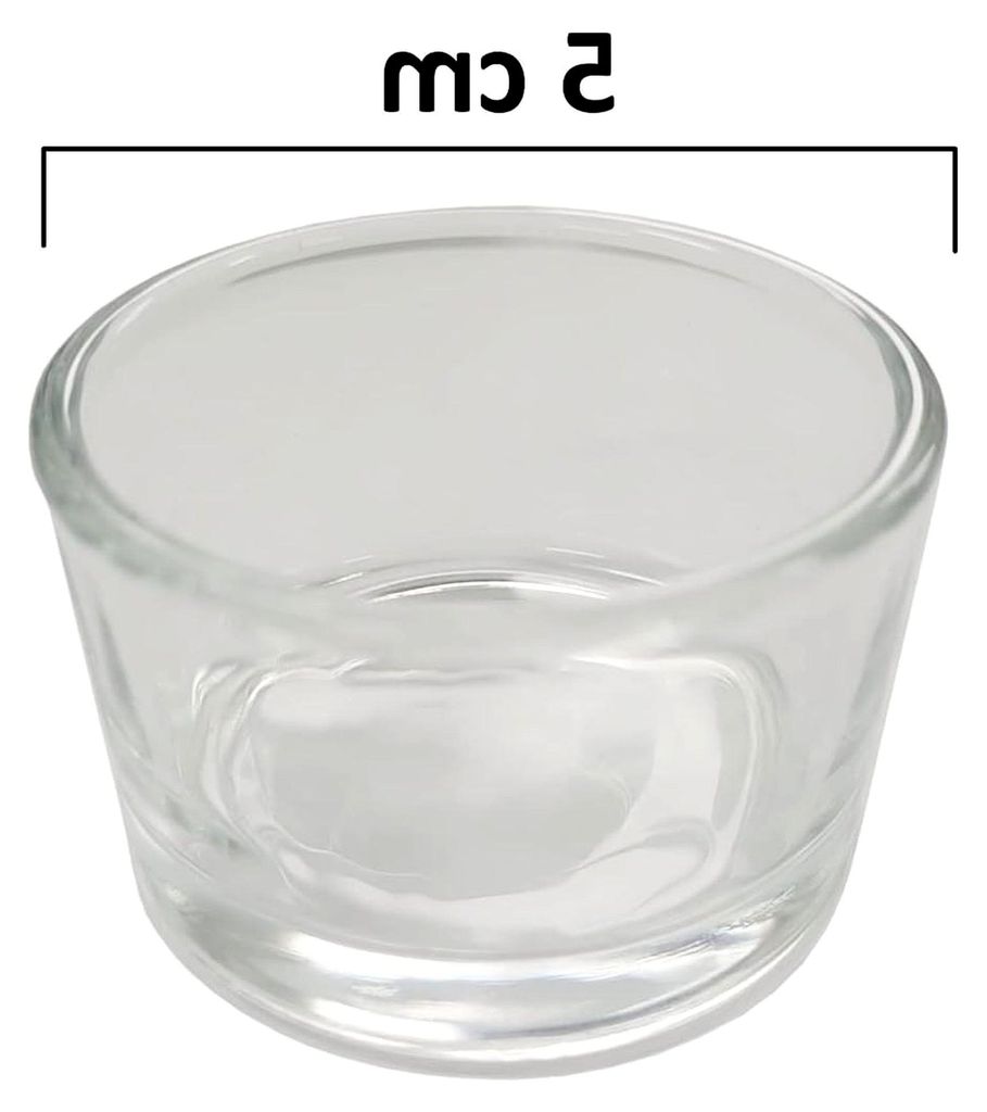 Provance 24 x Teelichtgläser Teelichthalter 5 x 3,5 cm Tischdeko Dekoration Kerzen auch als Dipschale verwendbar