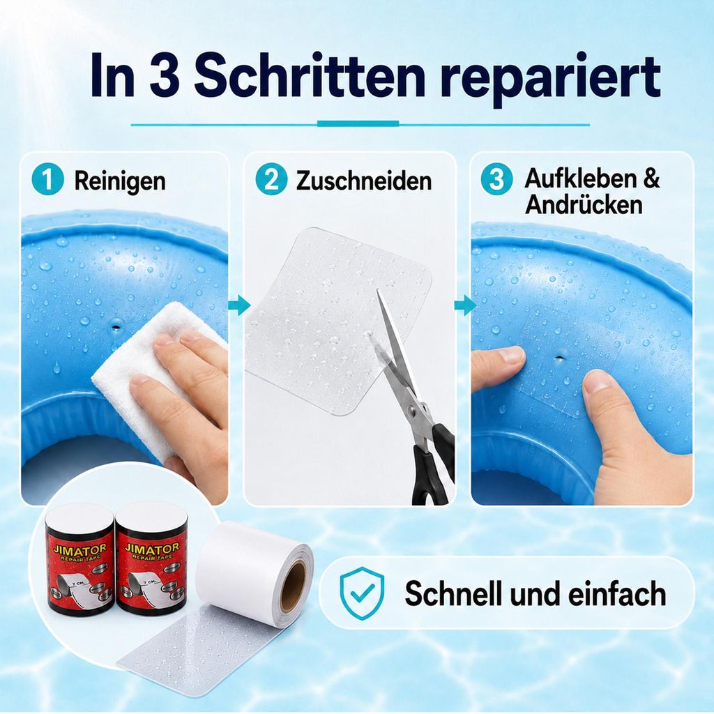 YCVSKY 20 Stück Poolflicken Selbstklebend Unterwasser,Pool Reparaturset