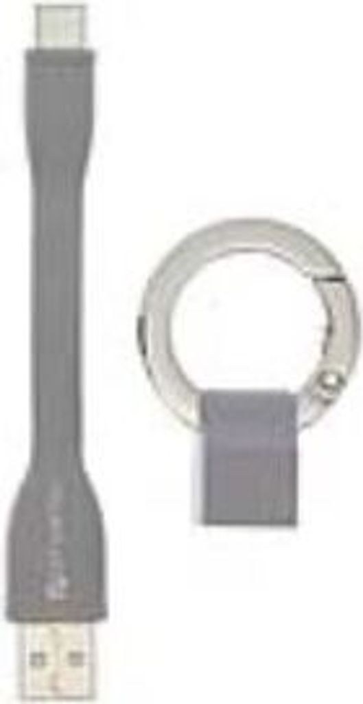 4smarts KeyRing USB Typ-C Mini-Kabel grau