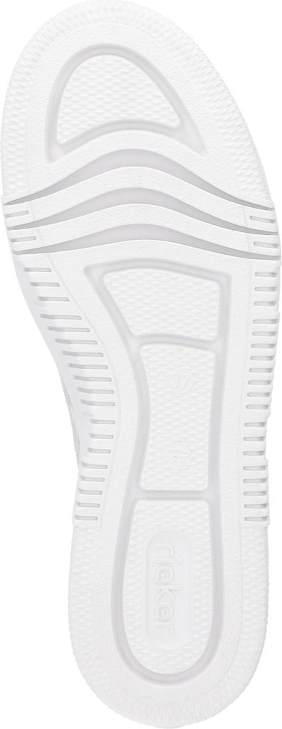 Rieker Damen Sneaker Plateau crackled Metallic Reißverschluss M1953, Größe:39 EU, Farbe:Weiß
