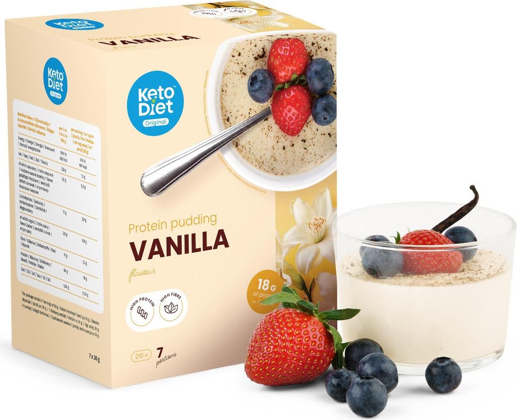 Eiweißpudding – Vanille mit hohem Protein- und Produktbild 
