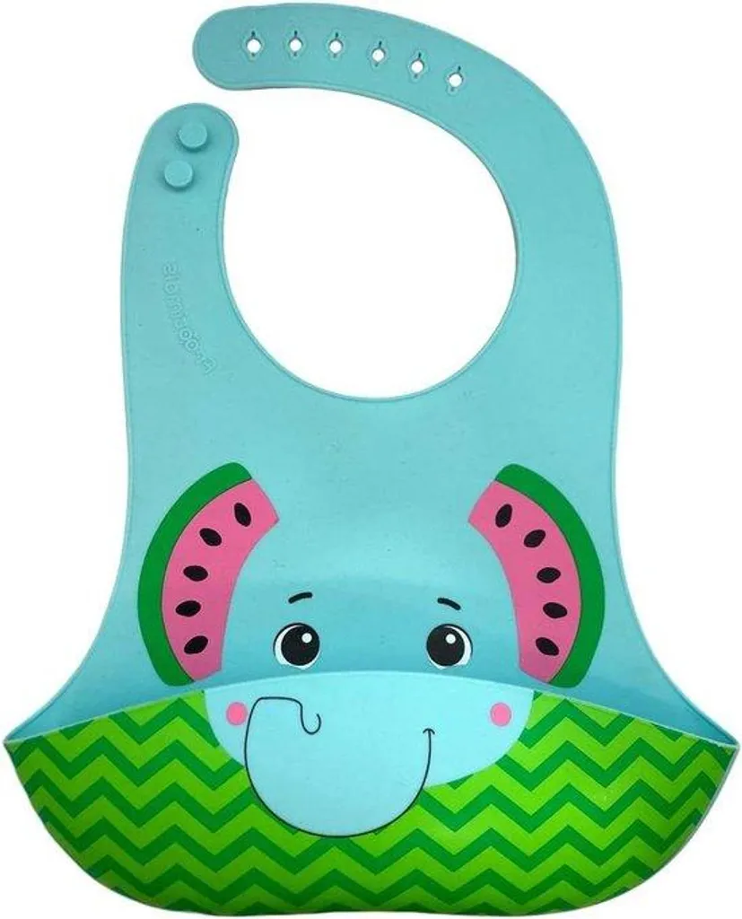 Bavoir silicone anti-tache Melany MELEPHANT : fini le linge sale