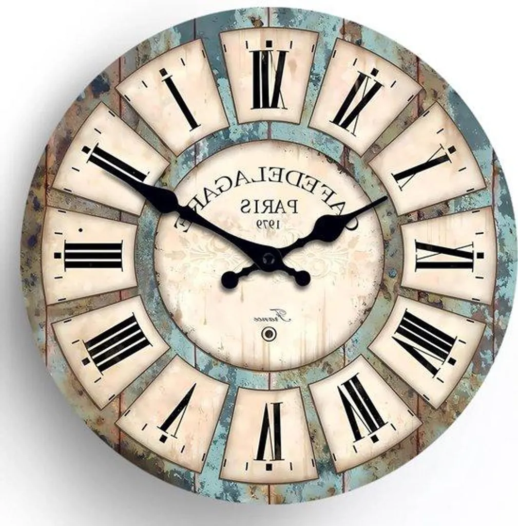 Horloge murale numérique romaine blanche en MDF : lecture sans effort