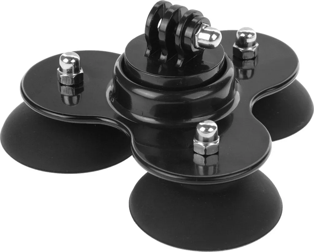Supporto Tripla Ventosa GoPro HERO SJCAM - Stabilità Auto Professionale